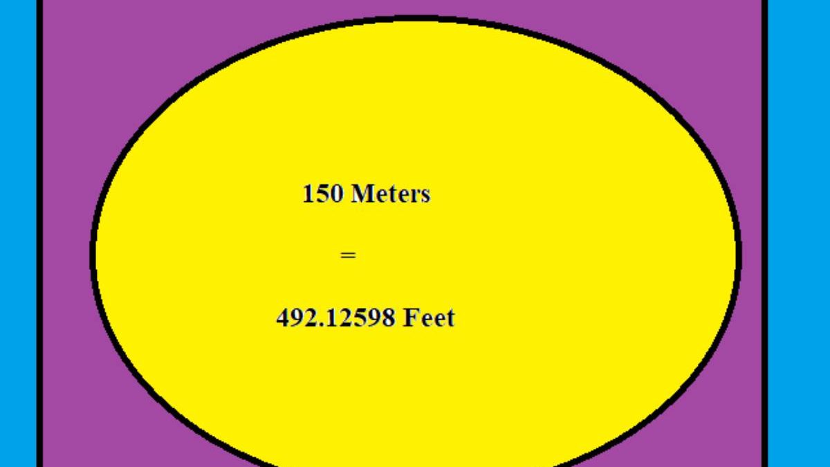 150 Meters To Feet – How much it is in feet, Conversion, And More