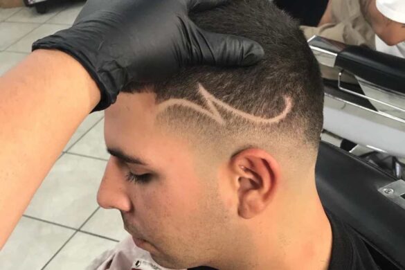 Lightning Bolt Design In Hair